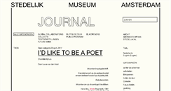 Desktop Screenshot of journal.stedelijk.nl